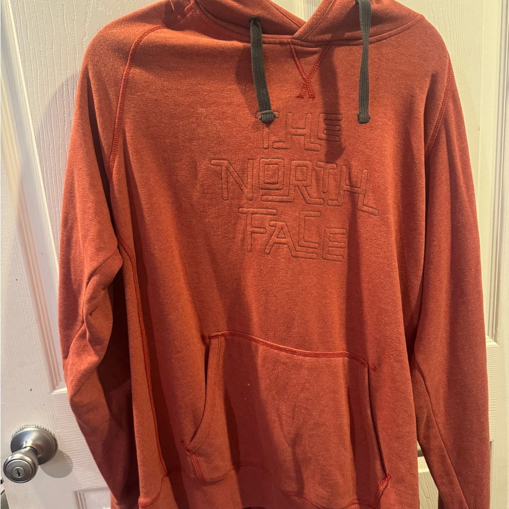 The North Face Red Sweatshirt Comfortable Casual Hoodie
